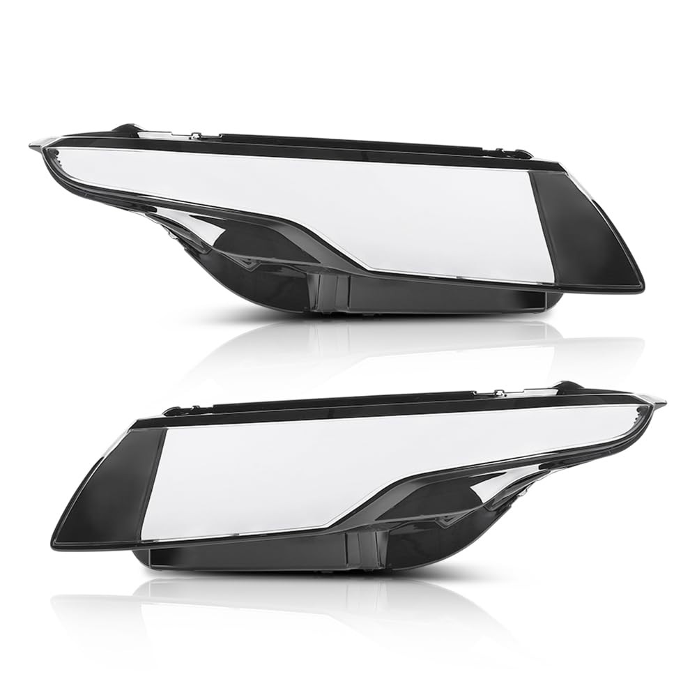 Front Headlight Lens Cover Pair for Land Rover Range Rover Evoque 2011-2019