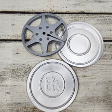 Eastman Kodak Vintage Movie Reel 200-ft 8mm with Aluminum Storage Can 5"  