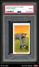 1909 E92 Croft's Candy Dave Shean Braves PSA 2 - GOOD