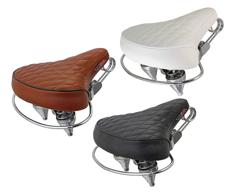 ENDZONE Beach Cruiser Chopper Bicycle Saddle Seat Diamond Stitched Web Spring Bike.
