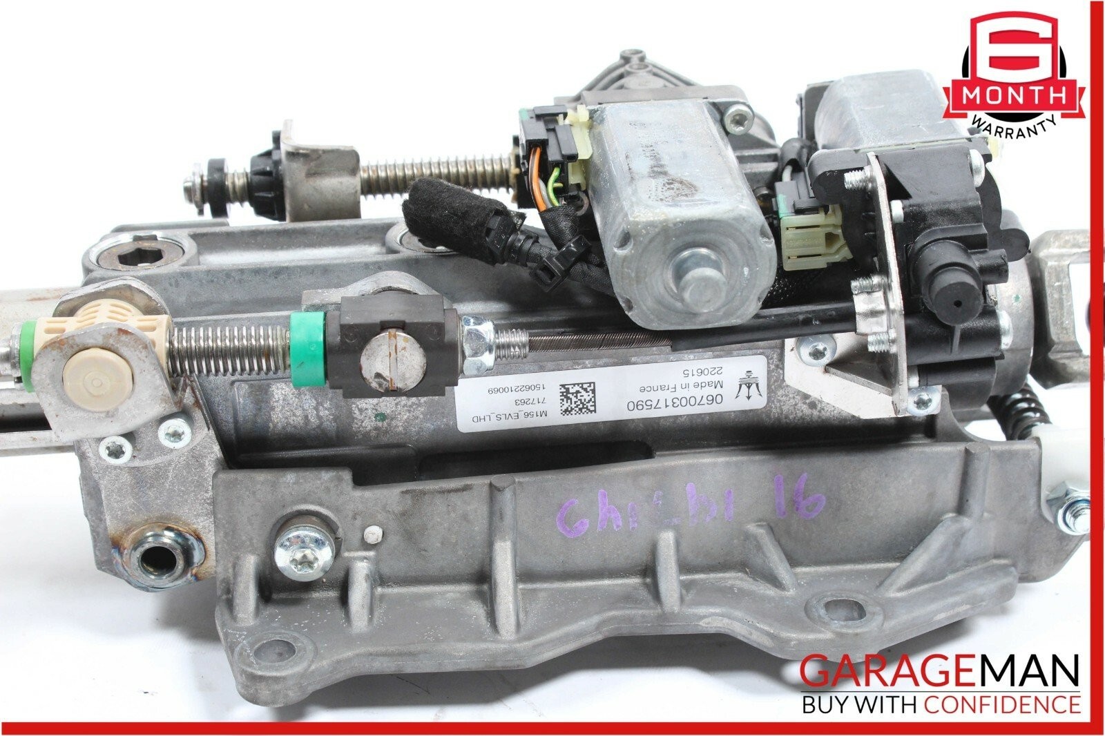 14-17 Maserati Ghibli S Q4 AWD Power Steering Column Shaft Motor Drive Assembly