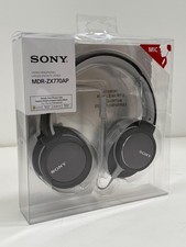Sony MDR-ZX770AP Wired Over-Ear Headphones with Mic, Black -Brand New