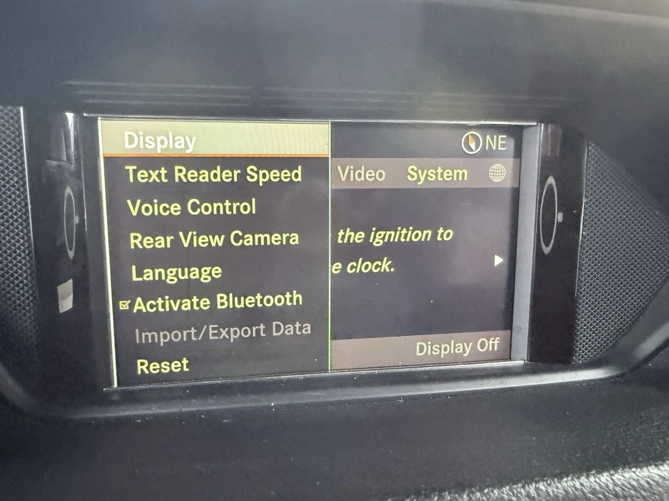 Unidad de monitor de pantalla de navegación de tablero 12-14 Mercedes W212 E350 E550 OEM Foto 4 de 4