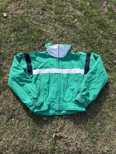 Vtg Bogner Ski Jacket 10R Green Full Zip Après-Ski Made in USA