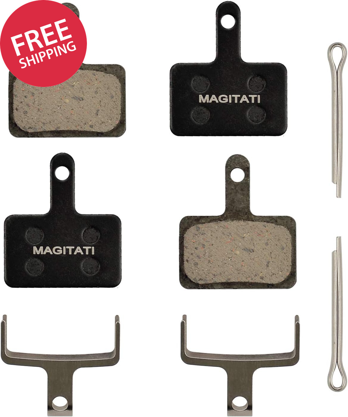 2 Pairs Resin Bike Bicycle Disc Brake Pads for TRP Tektro Shimano Deore Br-M575