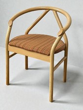 Single Upholstered mid century style Wishbone beech dining Chair