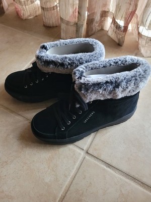 Women's Skechers Street Cleat Everyday Chillz Boots Style #44386/BLK 8 NIB