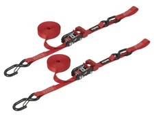 SpeedStrap 11803-2 Ratchet 1" x 15' Tie Down w/Snap 'S' Hooks & Soft Tie