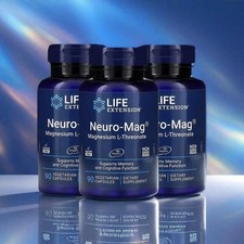 3 PACK Neuro-Mag Magnesium L-Threonate from 2000 mg Magtein -