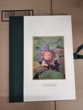 Vintage 1997 Anne Geddes Lily Pad Baby Photo Album With Ribbon Closure