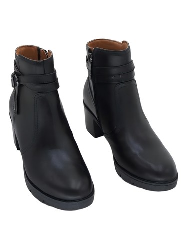 Easy Spirit Carter Block Heel Ankle Boots Round Toe Black 6M