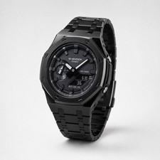 GA2100SB-1A Casioak AP Royal Oak Black Metal Case Black Metal Strap  G-SHOCK