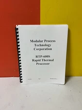 Modular Process Technology MAN-6005-OPER-2.0 RTP-600S System Operating Manual