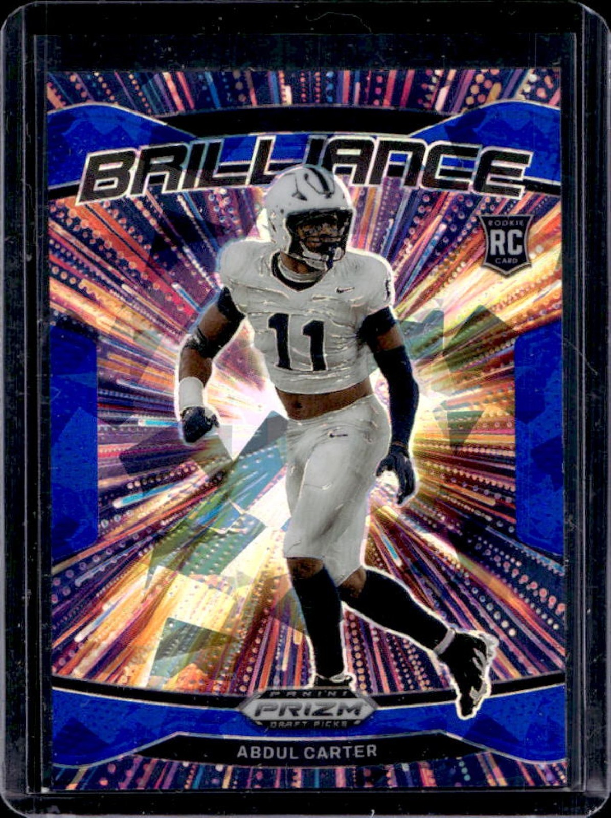2025 Prizm Draft Picks Abdul Carter Brilliance RC Blue Ice #41/149 Nittany Lions