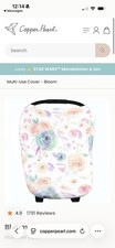 Copper Pearl Multi-Use Cover Nursing Cart Carseat Bloom Floral Autumn Baby Girl