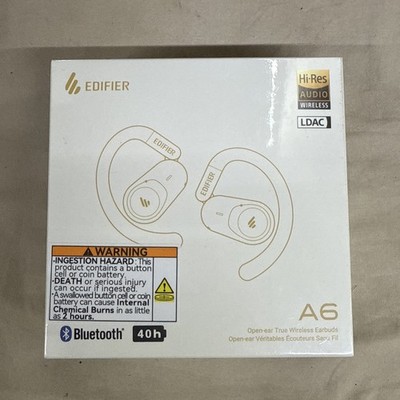 Edifier A6 Open Ear Earphones Black Bluetooth 5.4 High Resolution w/Microphone