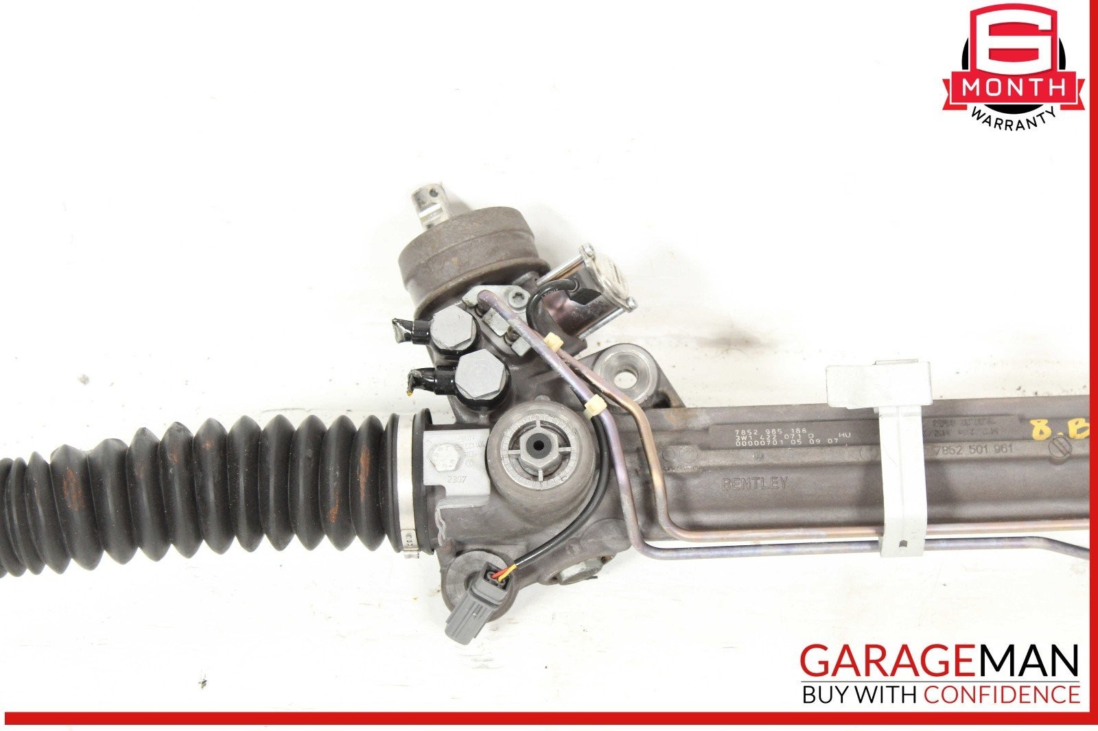 03-11 Bentley Continental GTC Power Steering Rack and Pinion 3W1422071D OEM