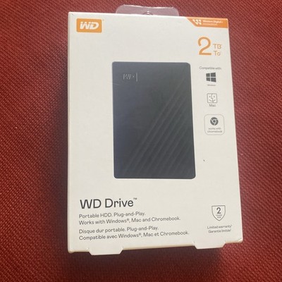 2TB  External Hard Drive Western Digital WD for Chromebook  & Mac