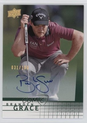 2014 SP Game Used Edition Retro Rookies Spectrum /100 Branden Grace Auto RC q3o