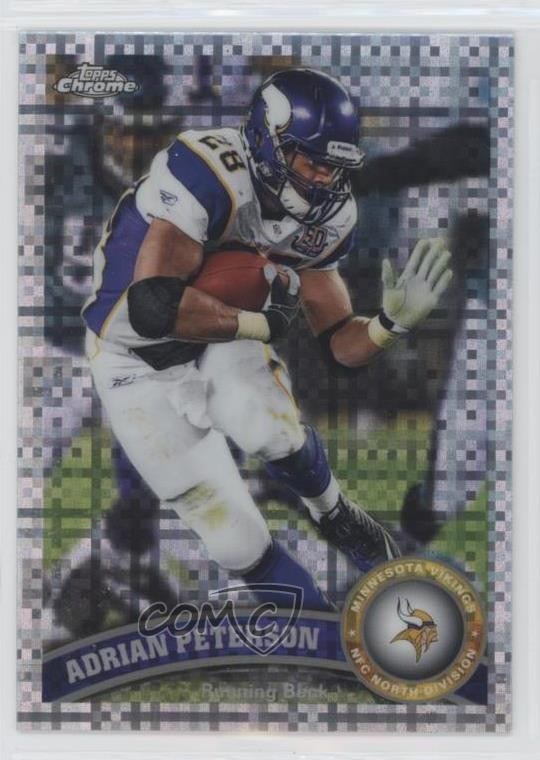 2011 Topps Chrome X-Fractor Adrian Peterson #220 0j3l