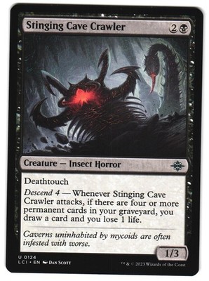 Stinging Cave Crawler 124 U The Lost Caverns of Ixalan NM MTG