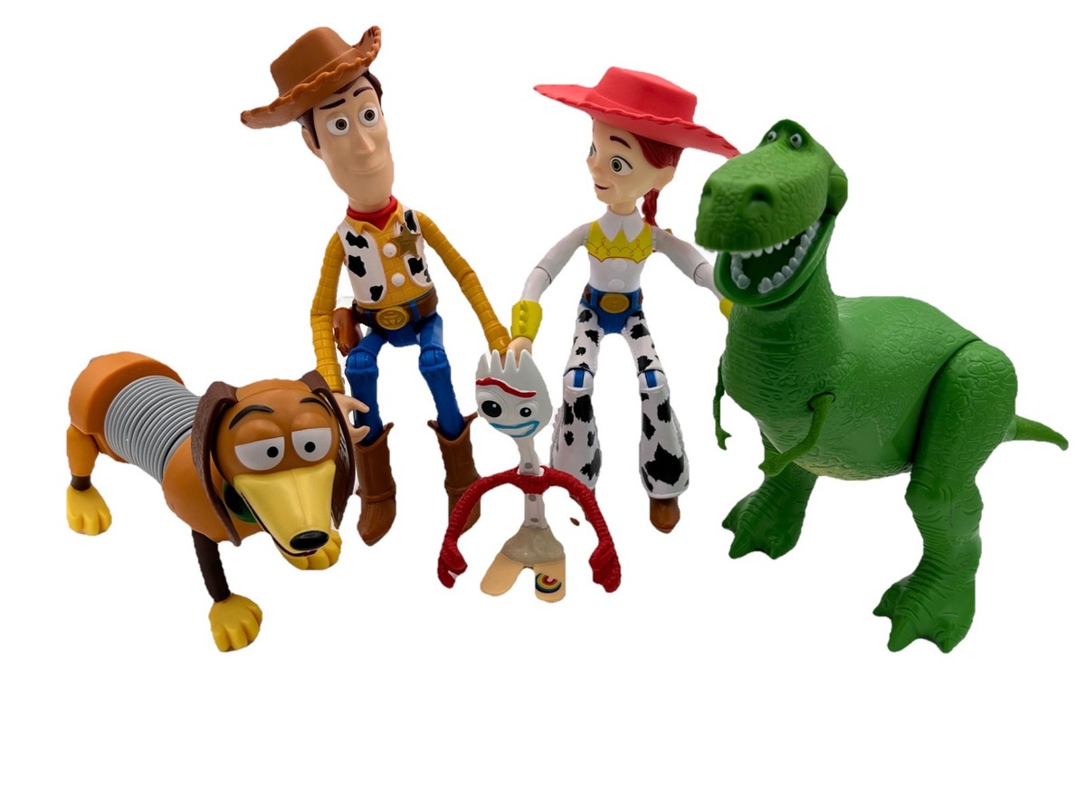 2017-18 Disney Pixar Toy Story Woody-Jessie-Slinky Dog-Rex &Forky