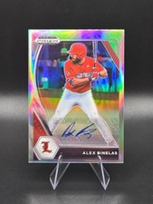2021 Panini Prizm Draft Picks Base Autographs Prizms Silver #86 Alex Binelas