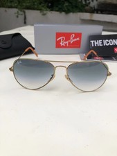 Occhiali da sole Aviator 3025 lenti sfumate blu chiaro-Ray Ban misura standard 3025-1