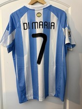Argentina 2010 World Cup Home Jersey Ángel Di María 7 Size XL