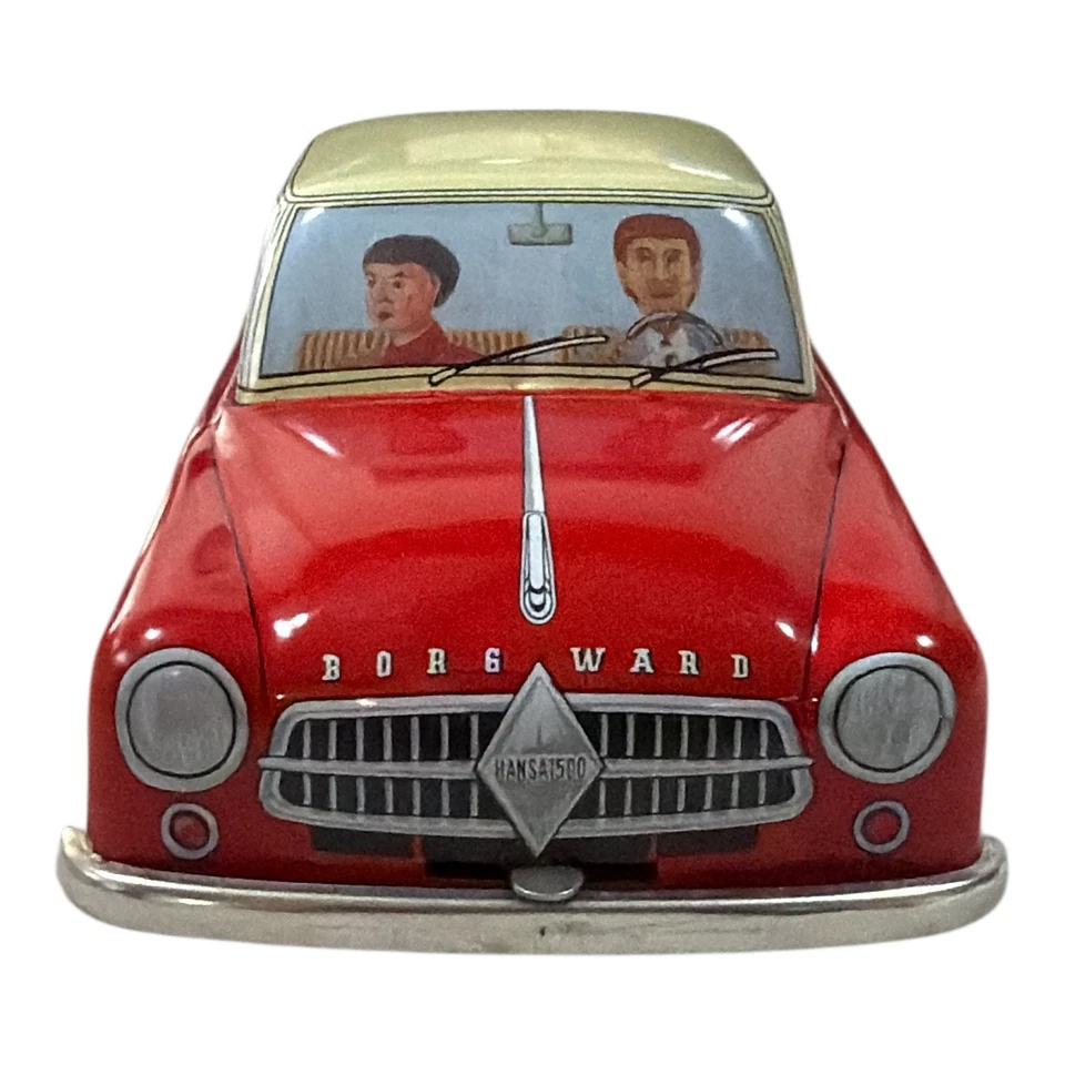 Borgward Hansa Tin Litho Wind UP Car 8" Working Tucher Walther Germany 1992 Prod - Image 2 of 4