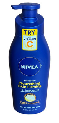Nivea Nourishing Skin Firming Body Lotion Q10 + Vitamin C Very Dry, 16.9 oz Pump