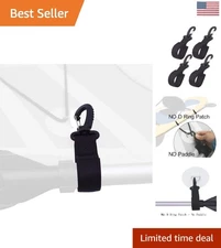 Effortless Paddle Board Clip Set - 4 Durable Holders for All Paddle Sizes