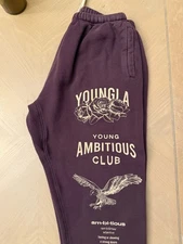 Youngla Immortal Joggers Mens Large Purple Ambitious Club Sweatpants
