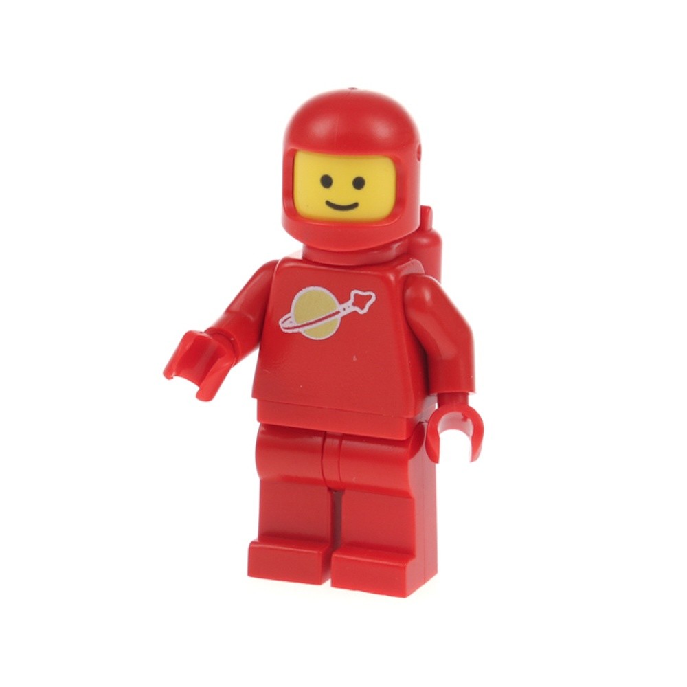 1x lego Minifigure Classic Space Astronaut Red Moon Logo Air Tank Helm 928 sp005