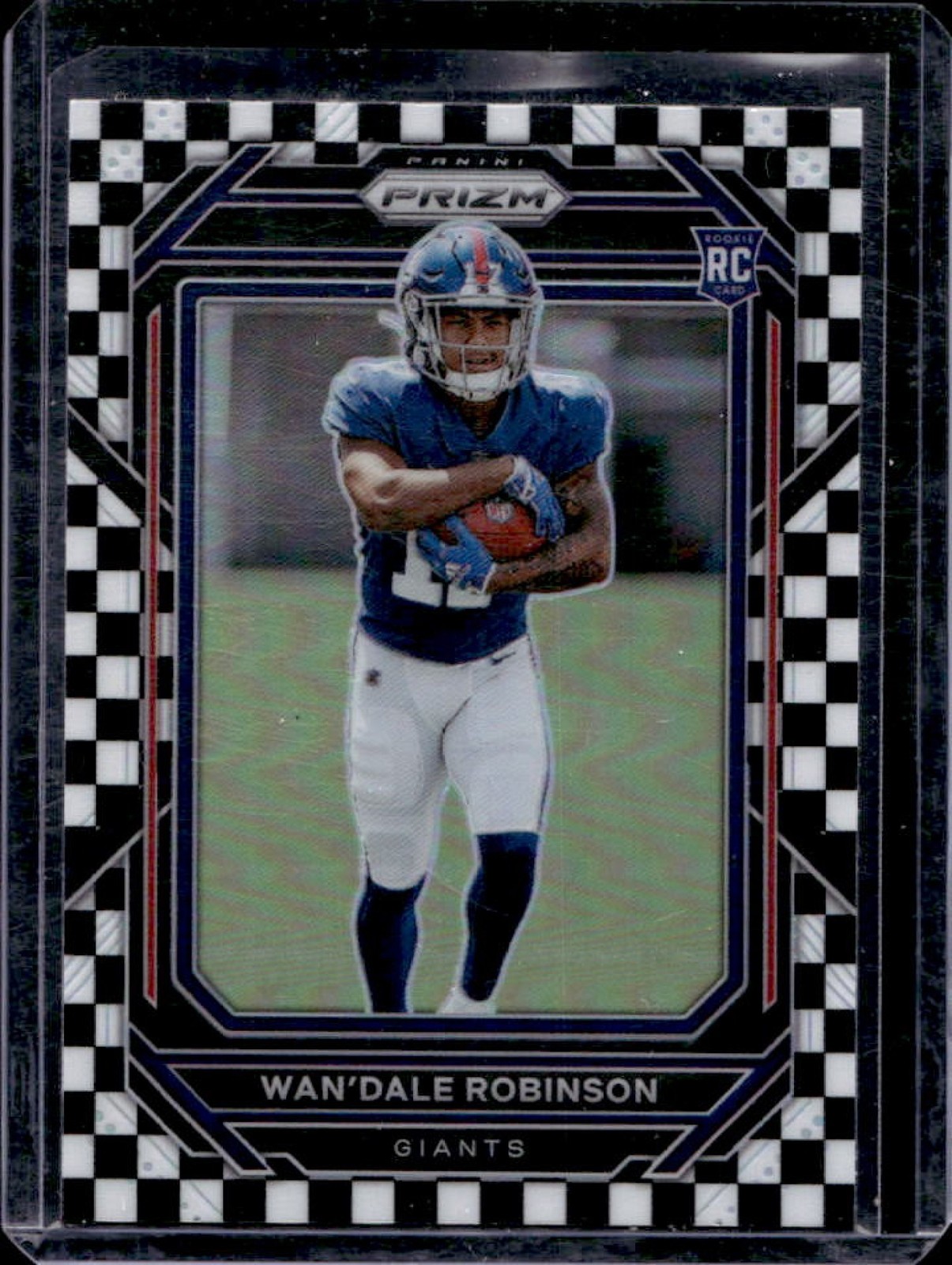 2022 Prizm Wan Dale Robinson RC Black and White Checker #315 Giants