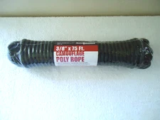 " NIP " Haul Master # 62761 3/8" x 75 Ft. Camo Poly Rope " Great Multi Use Item