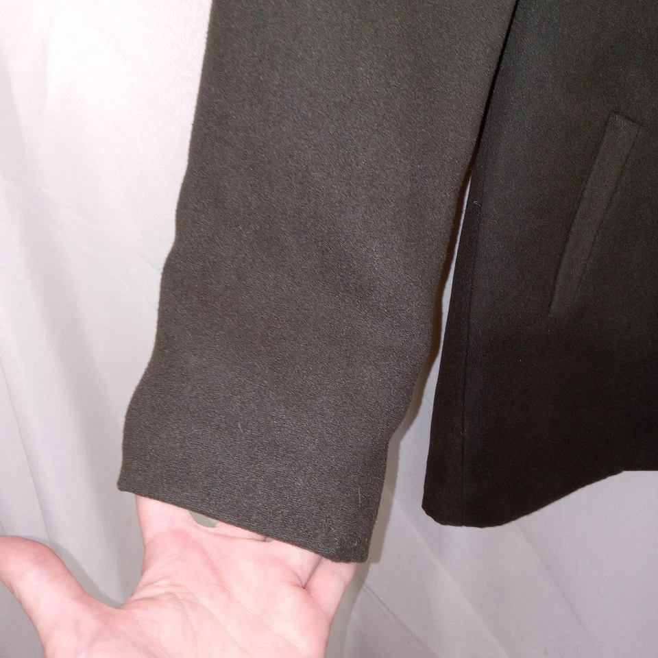 Jaqueta de lã marrom estilo militar Anthropologie Villaret steampunk vamp tamanho P - Imagem 3 de 4