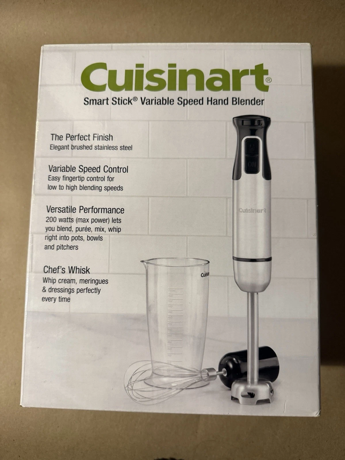 Cuisinart Smart Stick Variable Speed Hand Immersion Blender New In Box HB-120PC
Opens in a new windo