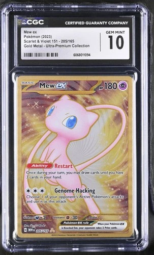 CGC 10 - Mew ex 205/165 METAL Promo - Pokemon 151 Ultra Premium Collection UPC