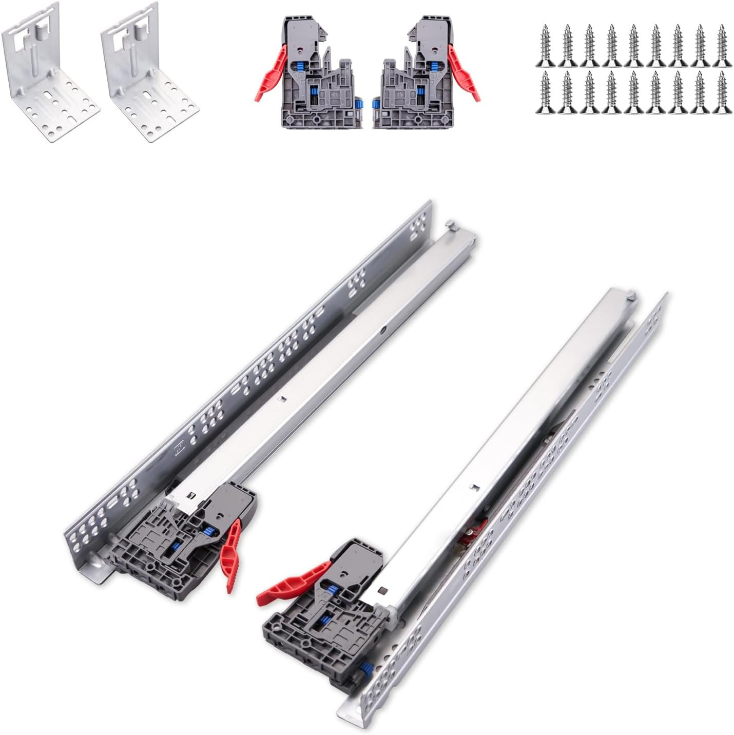 - 6 Pairs Full Extension With Locks