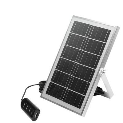 Tragbares 5V 8W Solarpanel Ladegerät mit vier USB-Anschlüssen für den Außenb