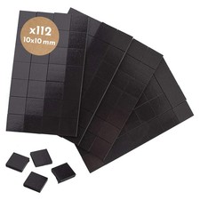 WINTEX Magnets for Crafts Strip with Adhesive Backing - 112 10x10mm, Black