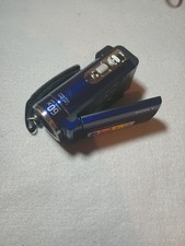 Sony Handycam DCR-SX44 Camcorder 60x Optical Zoom Face Detection 4GB Blue READ