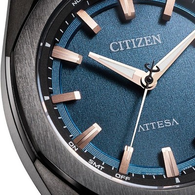 Citizen Attesa CB3045-61L ACT Line Eco-Drive Blue Titanium Radio
