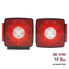 Trailer Tail Lights Submersible Red Stop Turn Signal Reverse LED Trailer Light
