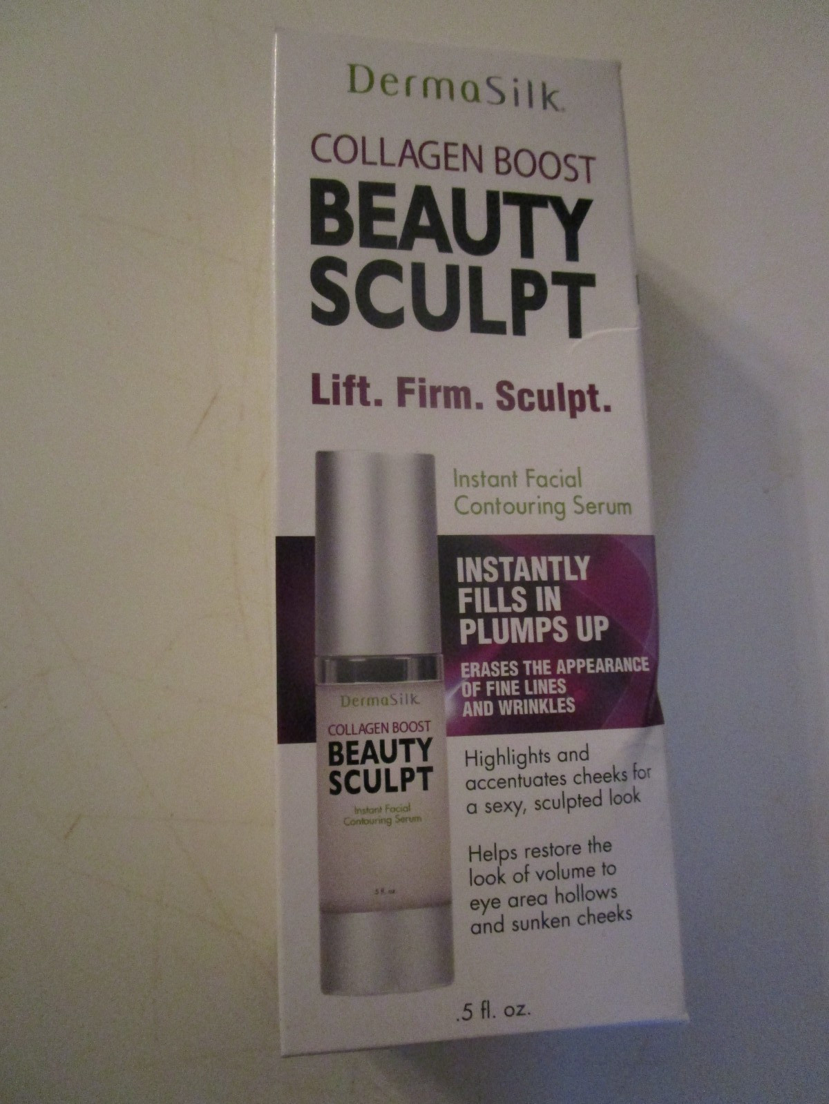 DermaSilk Collagen Boost Beauty Sculpt .5 Lift Firm Facial Contouring Serum