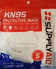 Supply Aid KN95 Protective Face Mask  - 5 Pack
