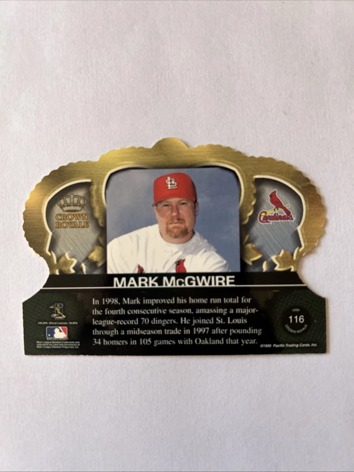 1999 Pacific Crown Royale - Mark McGwire #116 - Image 2 of 2