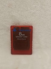 Sony Playstation 2 PS2 Official OEM MagicGate 8mb Memory Card Red SCPH-10020
