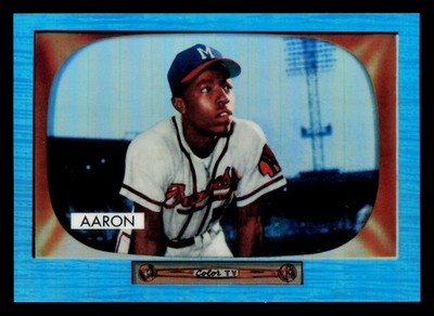 Hank Aaron 2013 Bowman Blue Sapphire Refractor Rookie Reprints #179 FREE SHIP